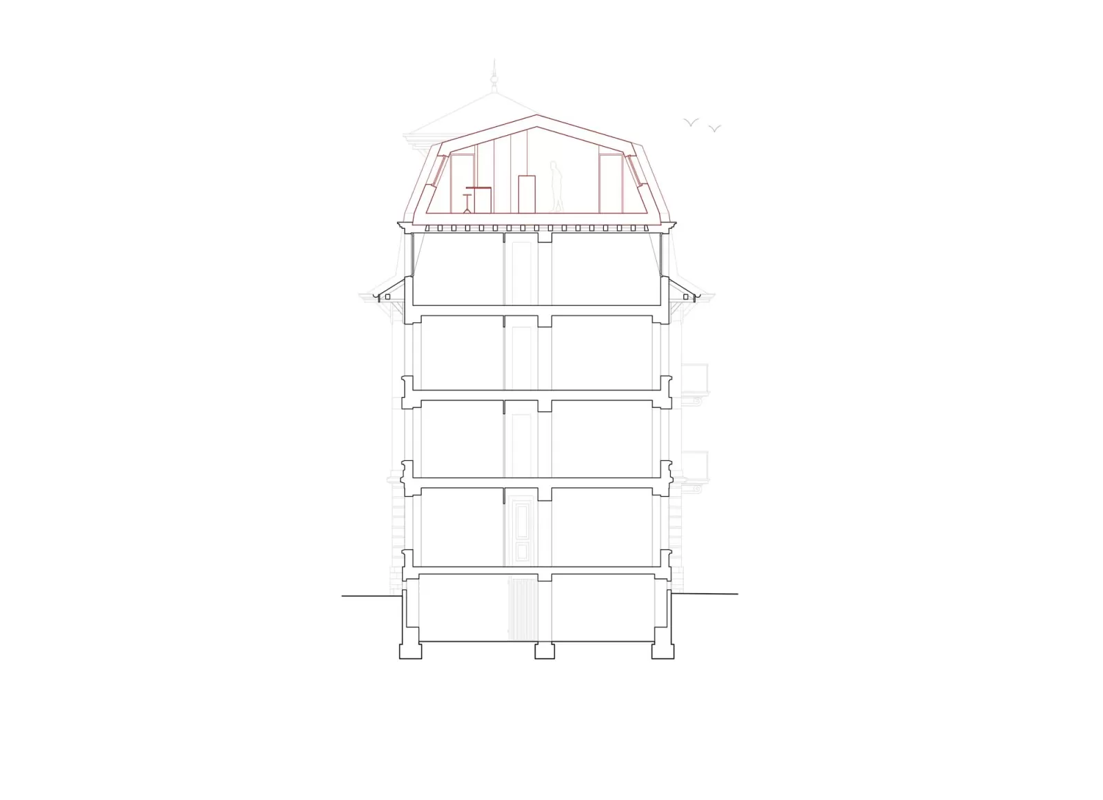 Surélévation d’un immeuble locatif du XXe sicècle-8